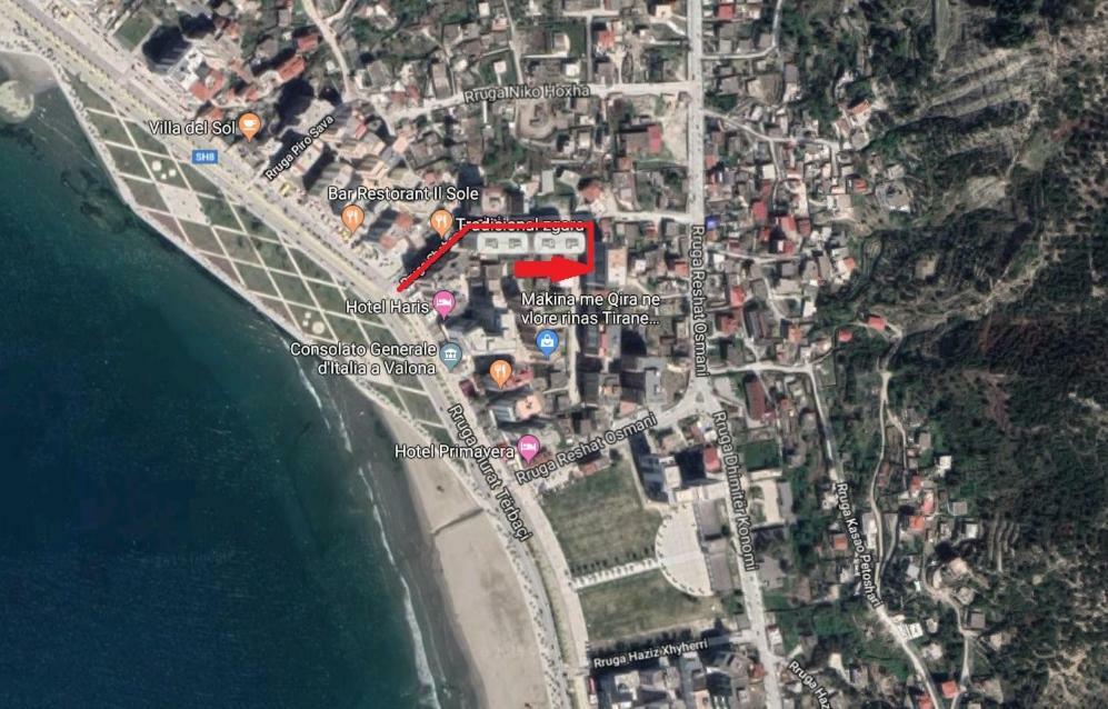 Lindita'S Seaview Appartment Vlorë Buitenkant foto